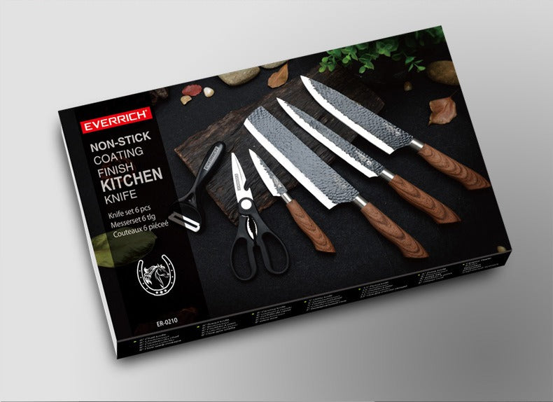 Coffret Cuisine Couteaux et Éplucheur 9 Pièces - Ustensiles de Cuisine  Kitchen Knife Set Goris LB0060 - Sodishop